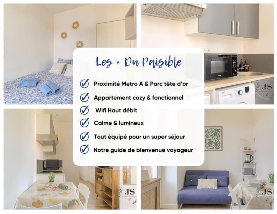 Le Paisible - Proximite Metro A Lejlighed Villeurbanne Eksteriør billede